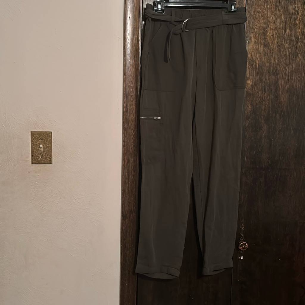 Joie Cuffed Camo Green Cuffed Cargo Pants Size Medium